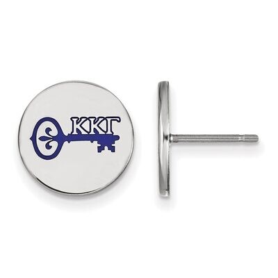 Kappa Kappa Gamma Enameled Post Earrings Sterling Silver SS047KKG, MPN: SS047KKG, 886774610320