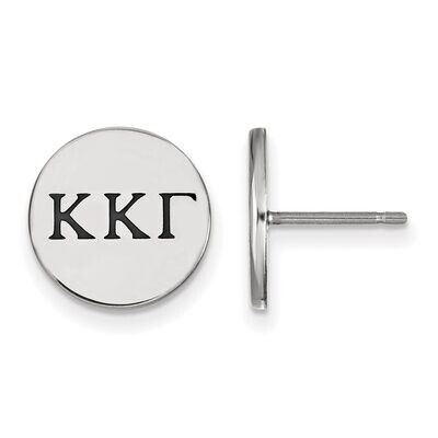 Kappa Kappa Gamma Enameled Post Earrings Sterling Silver SS033KKG, MPN: SS033KKG, 886774606682