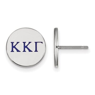 Kappa Kappa Gamma Enameled Post Earrings Sterling Silver SS032KKG, MPN: SS032KKG, 886774606422
