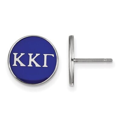 Kappa Kappa Gamma Enameled Post Earrings Sterling Silver SS031KKG, MPN: SS031KKG, 886774606163