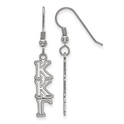 Kappa Kappa Gamma Dangle Medium Earrings Sterling Silver SS004KKG, MPN: SS004KKG, 886774599144
