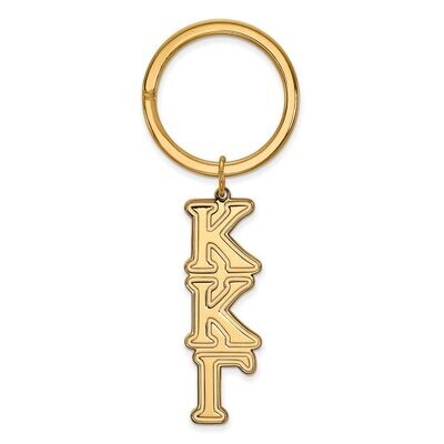 Kappa Kappa Gamma Key Chain Gold-plated Silver GP010KKG, MPN: GP010KKG, 886774911014