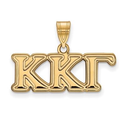 Kappa Kappa Gamma Medium Pendant Gold-plated Silver GP003KKG, MPN: GP003KKG, 886774895659