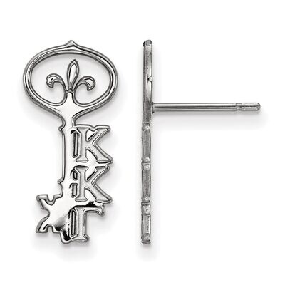 Kappa Kappa Gamma Extra Small Post Earrings Sterling Silver SS038KKG, MPN: SS038KKG, 886774607986
