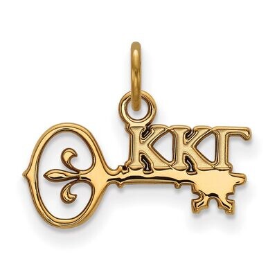 Kappa Kappa Gamma Extra Small Pendant Gold-plated Silver GP034KKG, MPN: GP034KKG, 886774936574