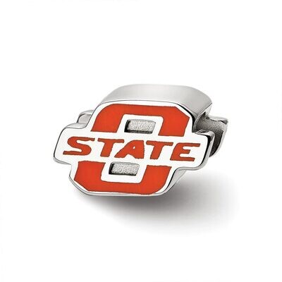 Oklahoma State University O-State Enameled Logo Bead Sterling Silver SS500OKS, MPN: SS500OKS, 81068…