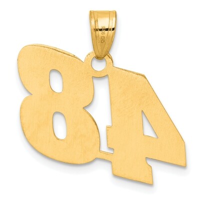 Block Number 48 Pendant 14k Gold Polished BN48, MPN: BN48, 196904079133