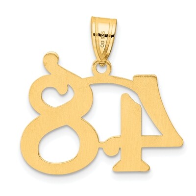 Number 48 Pendant 14k Gold Polished APN48, MPN: APN48, 196904080047