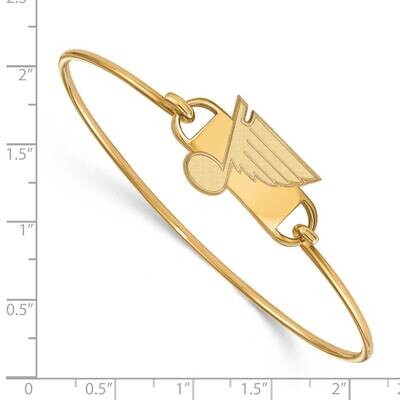 NHL St. Louis Blues Small Ctr Wire Bangle Gold-plated Sterling Silver GP015BLE-6, MPN: GP015BLE-6, …