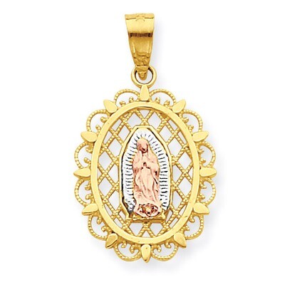 Our Lady of Guadalupe Pendant 10k Two-Tone Gold 10C1045, MPN: 10C1045, 886774019086