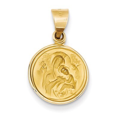 18k Gold Our Lady of Perpetual Help Medal Pendant 18XR46, MPN: 18XR46, 883957477879