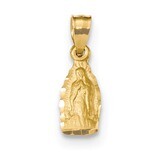 Diamond -cut Our Lady of Guadalupe Pendant 14k Gold Satin K6347, MPN: K6347, 883957826219