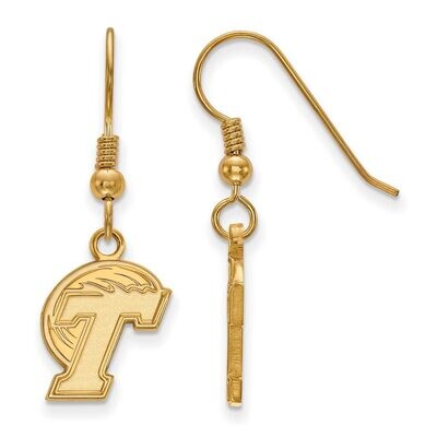 Tulane University Small Dangle Earring Wire Gold-plated Silver GP004TUL, MPN: GP004TUL, 886774899114