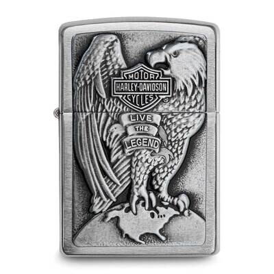 Zippo Harley-Davidson Brushed Chrome Eagle Lighter GM25753, MPN: GM25753,