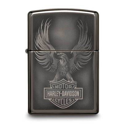 Zippo Harley-Davidson Black Ice Flying Eagle Lighter GM25751, MPN: GM25751,