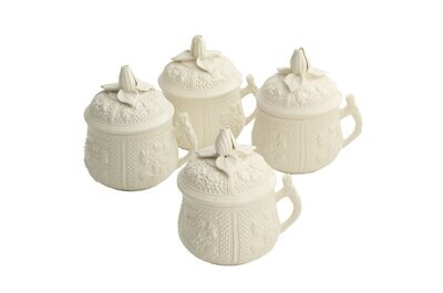 Mottahedeh Pot A Creme Set of 4 S4605B, MPN: S4605B,