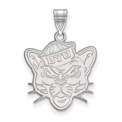 Brigham Young University Large Pendant 14k White Gold 4W006BYU, MPN: 4W006BYU, 886774833026