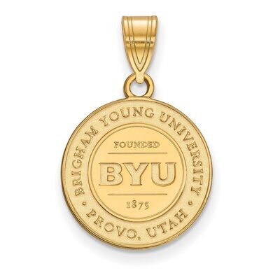 Brigham Young University Medium Crest Pendant Gold-plated Silver GP007BYU, MPN: GP007BYU, 886774904…