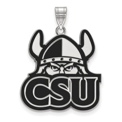 Cleveland State University Extra Large Enamel Pendant Sterling Silver SS004CLS, MPN: SS004CLS, 8867…