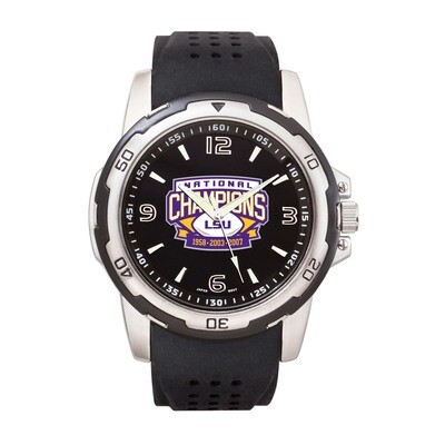 Louisiana State University 3x Champions Color Stealth Watch LSU543