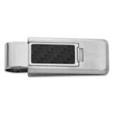 Carbon Fiber Inlay Flip Money Clip Stainless Steel KW772, MPN: KW772,