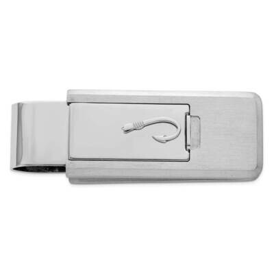 Fish Hook Flip Money Clip Stainless Steel KW764, MPN: KW764,