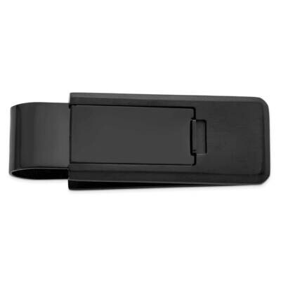 Black Ip-Plated Flip Money Clip Stainless Steel KW759, MPN: KW759,