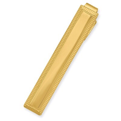 Kelly Waters Lined Edge Tie Bar Gold-plated KW598, MPN: KW598, 191101076565