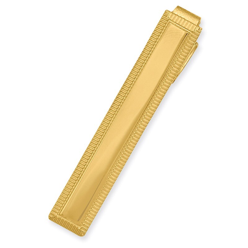 Kelly Waters Lined Edge Tie Bar Gold-plated KW598