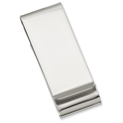 Kelly Waters Double Fold Money Clip Stainless Steel Polished GP3859, MPN: GP3859,