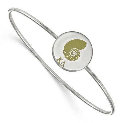 Kappa Delta Enameled Slip-on Bangle Sterling Silver SS048KD-8, MPN: SS048KD-8, 191101101977
