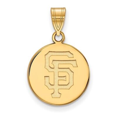 San Francisco Giants Medium Disc Pendant Gold-plated Silver GP038GIT, MPN: GP038GIT, 886774939353