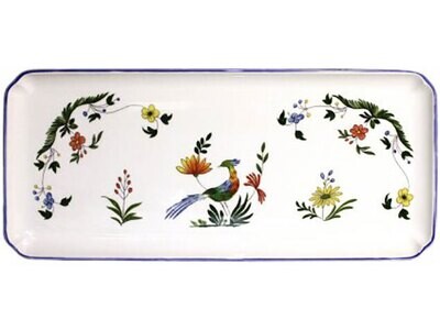 Gien Oiseaux De Paradis Oblong Serving Tray 0111CPCA48, MPN: 0111CPCA48, 840769050218
