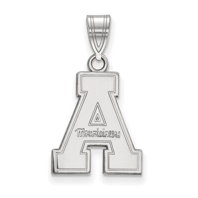 Appalachian State University Medium Pendant 10k White Gold 1W003APS, MPN: 1W003APS, 886774770048