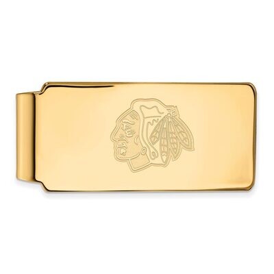 Chicago Blackhawks Money Clip 14k Yellow Gold 4Y022BLA, MPN: 4Y022BLA, 886774740218