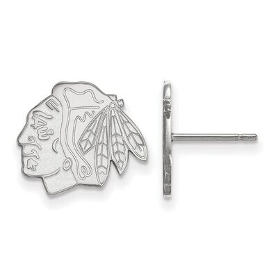 Chicago Blackhawks Small Post Earring Sterling Silver SS009BLA, MPN: SS009BLA, 886774957951