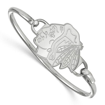 NHL Chicago Blackhawks Bangle Sterling Silver SS018BLA-8, MPN: SS018BLA-8, 191101639562