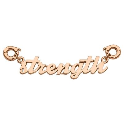 Nikki Lissoni Strength Tag Rose Gold-plated 48 x 9mm D1240RGL, MPN: D1240RGL, 8719075304310