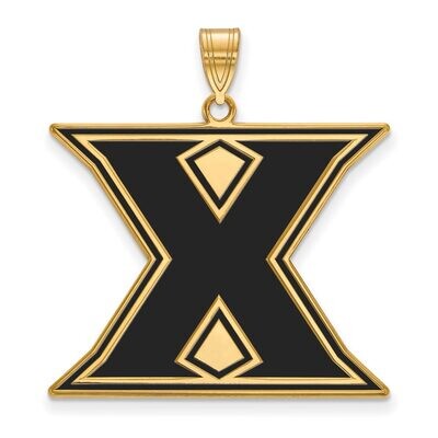 Xavier University x-Large Enamel Pendant Gold-plated Silver GP009XU, MPN: GP009XU, 886774910420