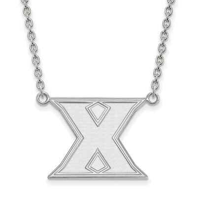 Xavier University Large Enamel Pendant with Necklace Sterling Silver SS007XU-18, MPN: SS007XU-18, 8…