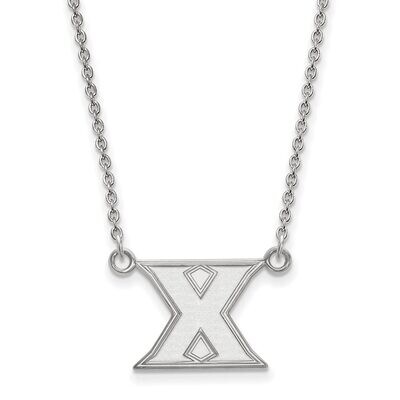 Xavier University Small Pendant with Chain Necklace 10k White Gold 1W006XU-18, MPN: 1W006XU-18, 886…
