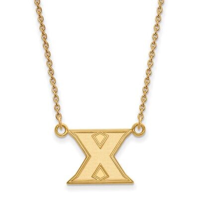 Xavier University Small Pendant with Chain Necklace 10k Yellow Gold 1Y006XU-18, MPN: 1Y006XU-18, 88…