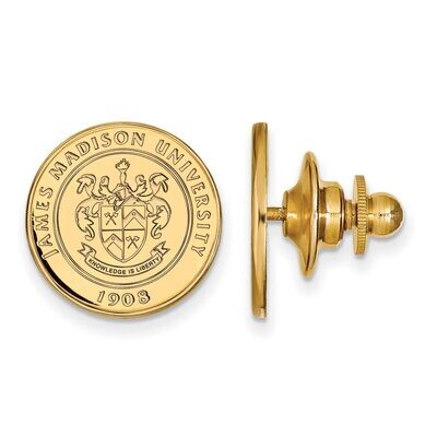 James Madison University Crest Lapel Pin Gold-plated Silver GP016JMU, MPN: GP016JMU, 886774919690