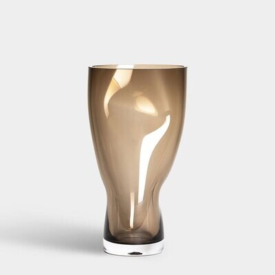 Orrefors Crystal Squeeze Vase Smokey Brown Small 6562026, MPN: 6562026, 7321646076123