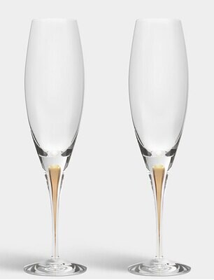 Orrefors Crystal Intermezzo Gold Champagne 2-Pack 6577494, MPN: 6577494, 7321646089550