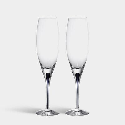 Orrefors Intermezzo Blue Flute 2 Piece 6257401, MPN: 6257401, 7319672574010