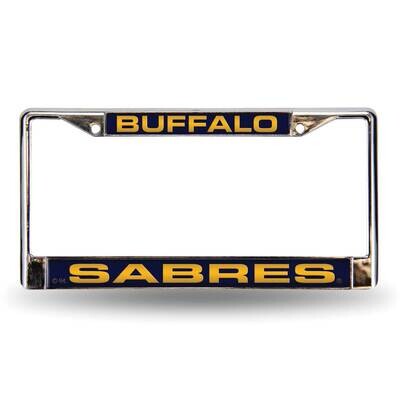 NHL Buffalo Sabres Blue Laser Chrome Car License Plate Frame GC7104, MPN: GC7104, 94746403003