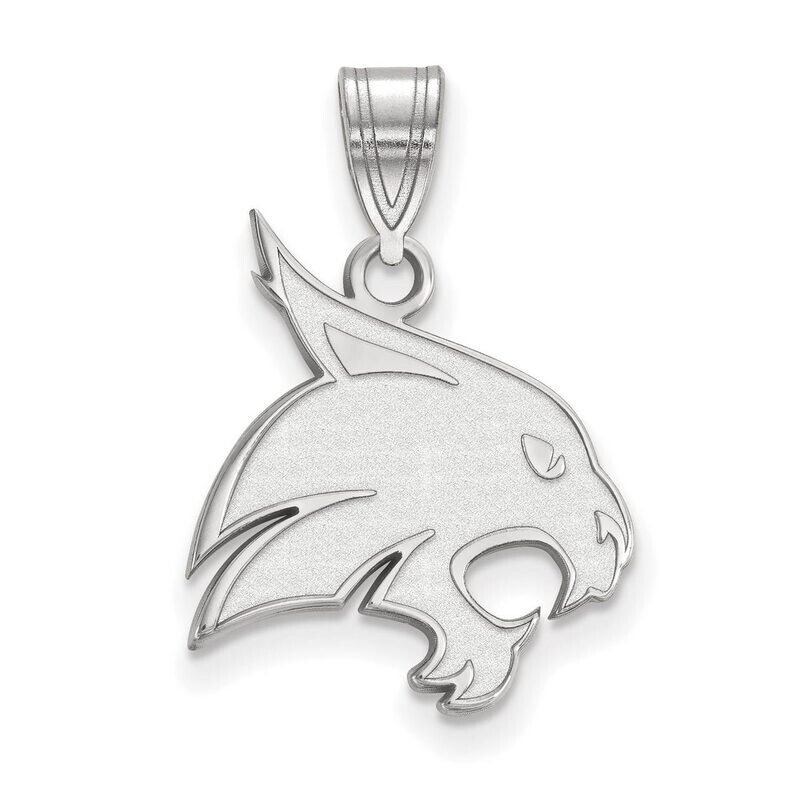 Texas State University Large Pendant 10k White Gold 1W004TST, MPN: 1W004TST, 886774772622