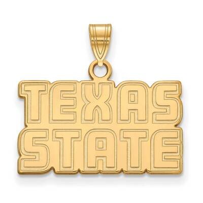 Texas State University Small Pendant Gold-plated Sterling Silver GP021TST, MPN: GP021TST, 191101123…