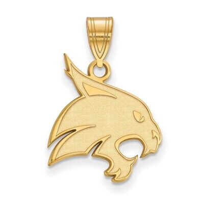 Texas State University Large Pendant 14k Yellow Gold 4Y004TST, MPN: 4Y004TST, 886774863047